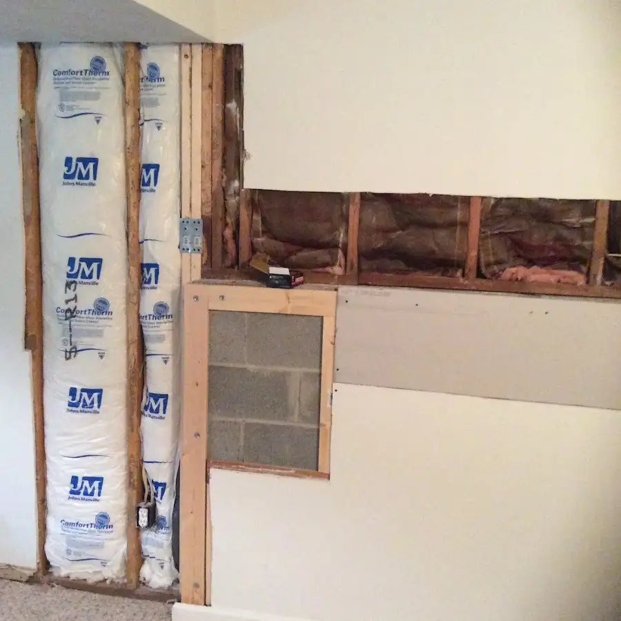 Wall insulation replacement during Structural Drying in Discovery Bay
